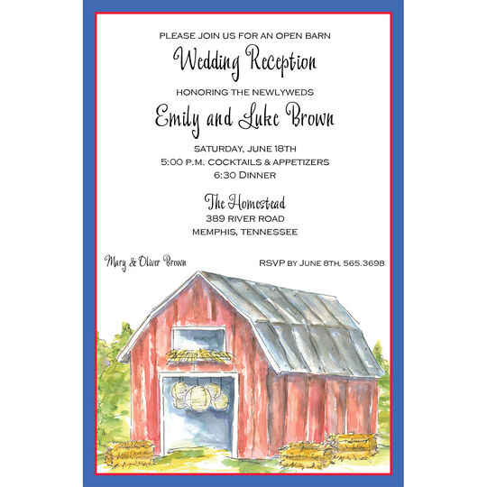 Barn Party Invitations